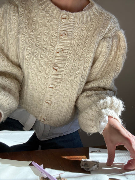 Off-white Dappled Cardigan