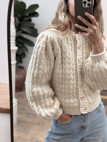 Off-white Dappled Cardigan