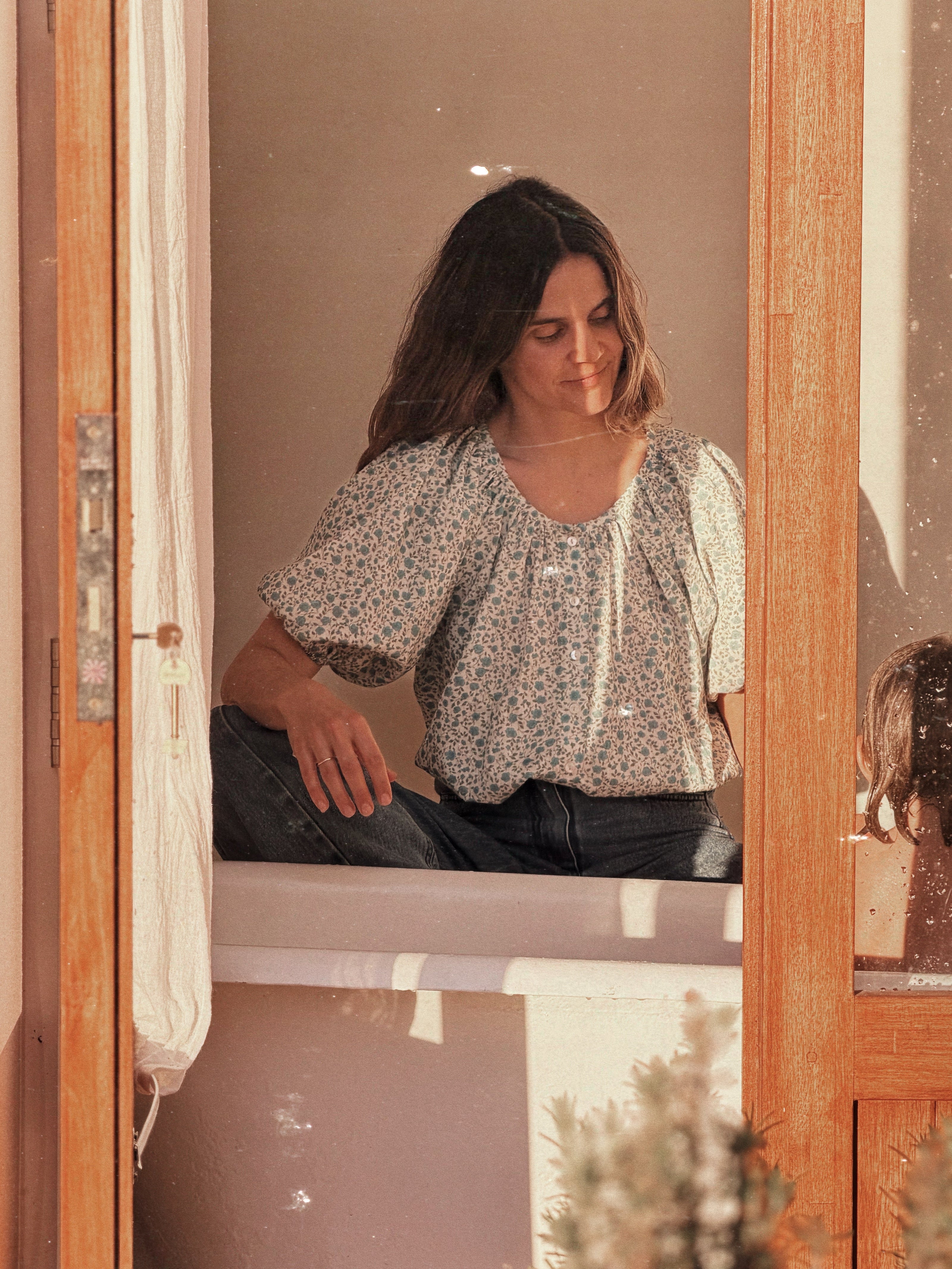 Olivia Blouse (liberty blue)
