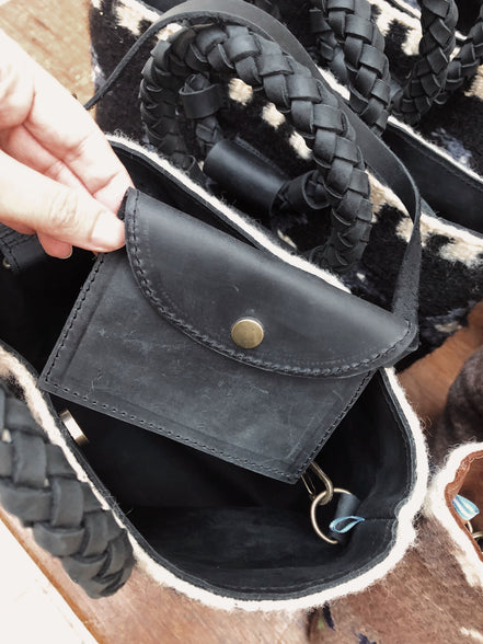 Alondra Little bag (Negro y azul)
