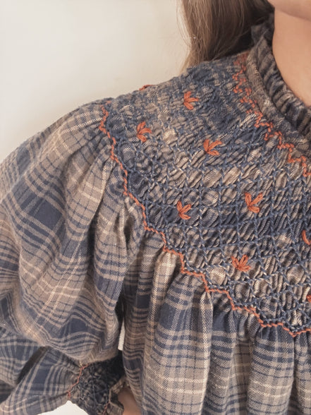 PREORDER Charlotte Blouse (Smock Stitch)