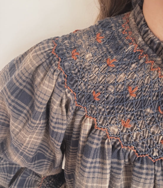 PREORDER Charlotte Blouse (Smock Stitch)