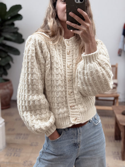 Off-white Dappled Cardigan