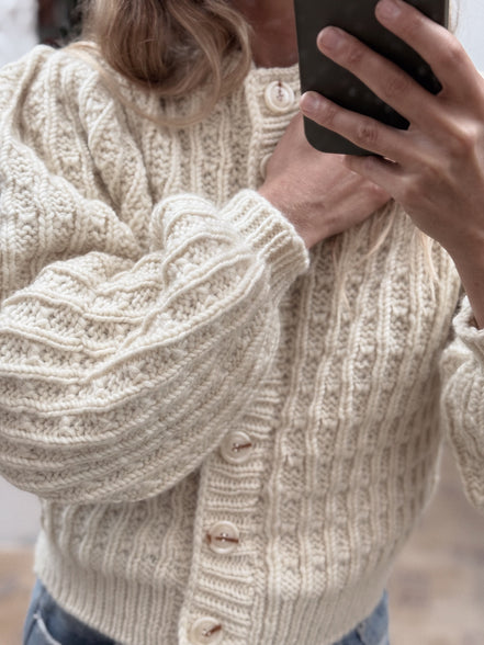 Off-white Dappled Cardigan