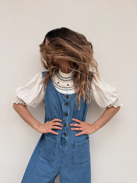 Gardenia Blouse (blue)