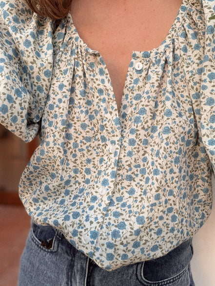 Olivia Blouse (liberty blue)