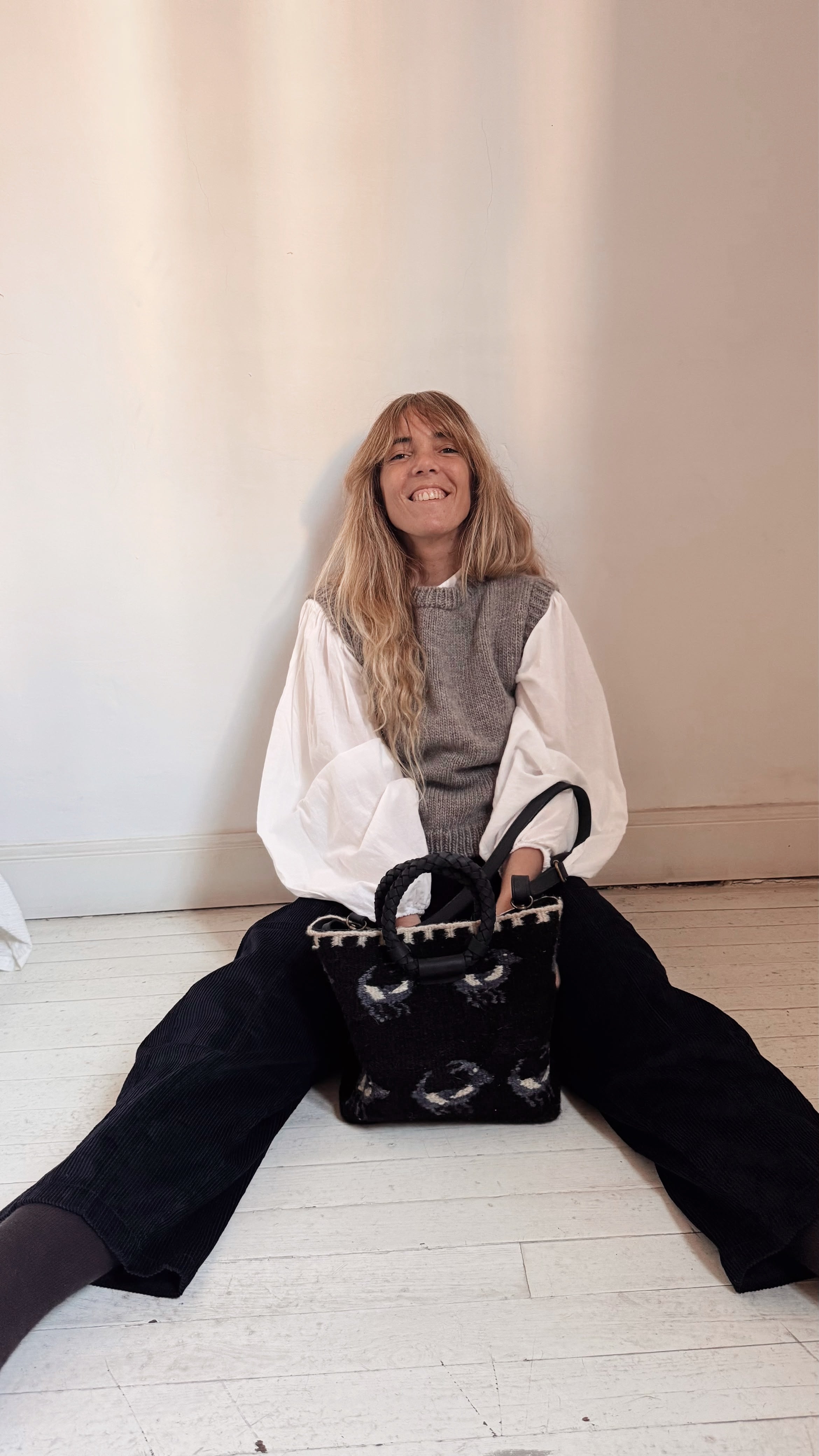 Alondra Little bag (Negro y azul)