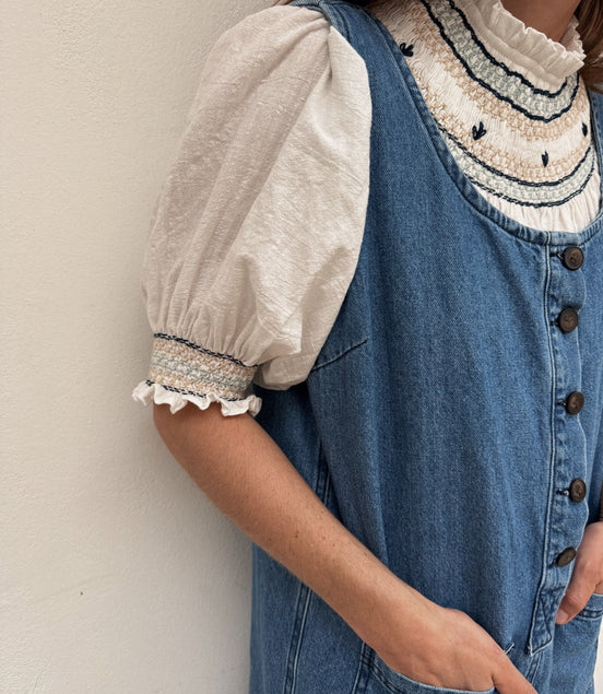Gardenia Blouse (blue)