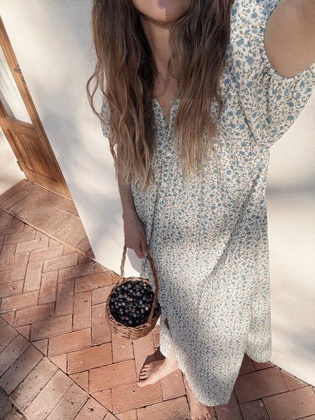 Olivia Dress (Liberty blue)