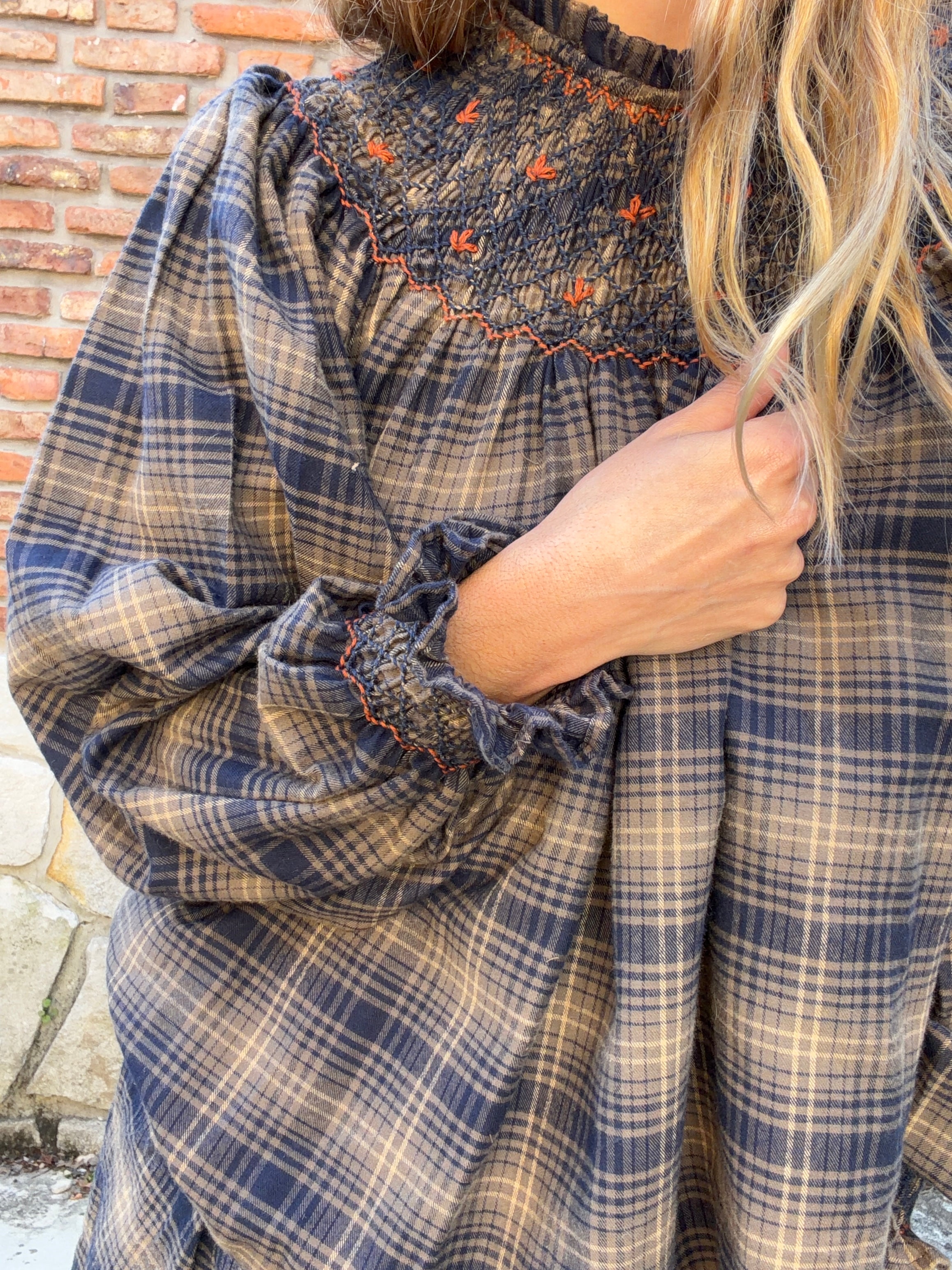 PREORDER Charlotte Blouse (Smock Stitch)